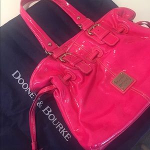 Dooney & Bourke Hot Pink Vinyl Handbag